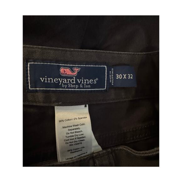 Vineyard Vines Men's Size 30x32 Slim Fit Gray Chino Pants 5-Pocket Casual - Picture 3 of 5